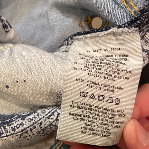 Pilcro and The Letterpress Anthropologie Script Hi Low  Jeans - Picture 7 of 7